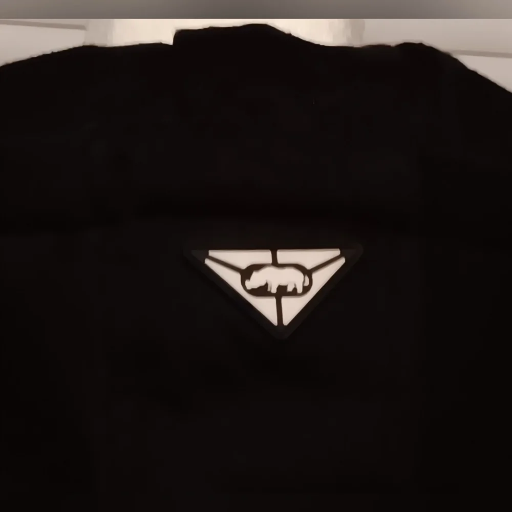 ECKO UNLTD Puffer Vest Mens Size XL Red/Black Hooded Full Zip Spell Out - Picture 9 of 16